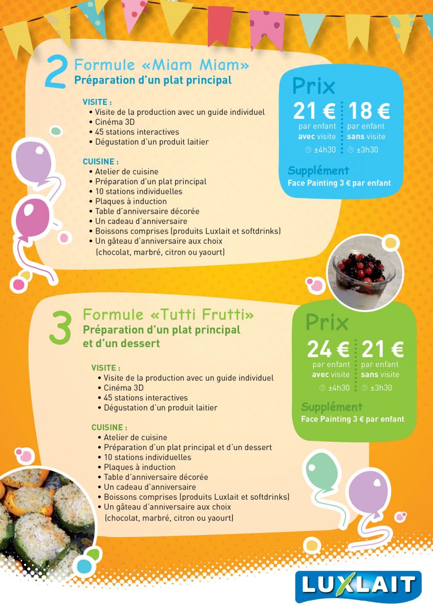 Anniversaires Vitarium Luxlait Anniversaires Vitarium Luxlait